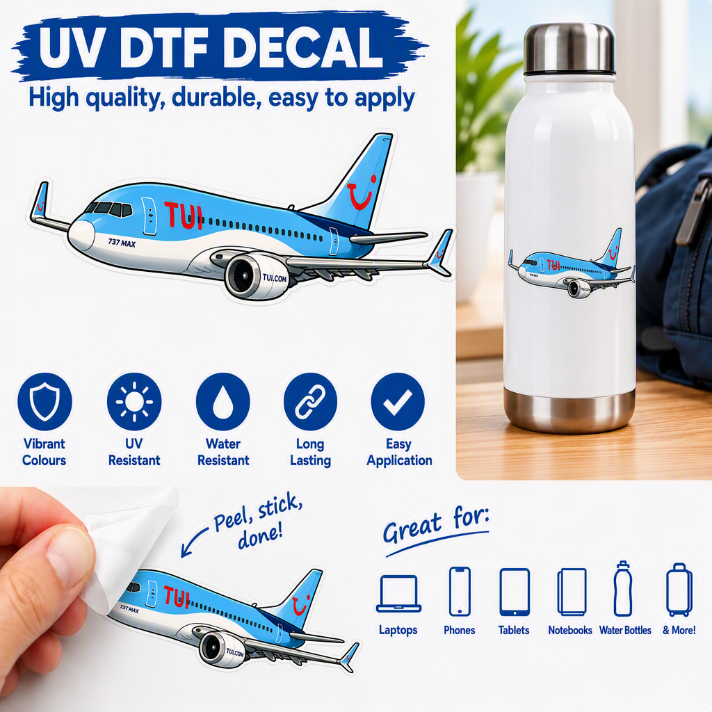 Boeing 737 MAX "Tu Blue" Decal