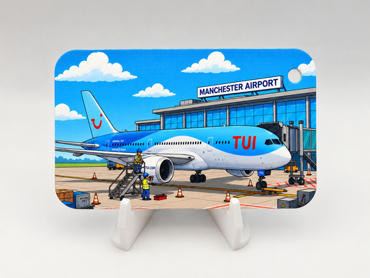 Boeing 787 "Tu Blue" luggage tag