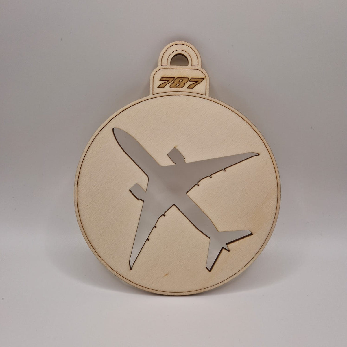 Wooden Boeing 787 Bauble Decoration