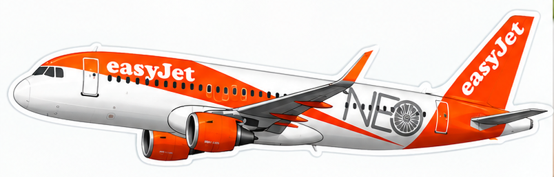 Airbus A320 CEO / NEO "Easy peel" Decal