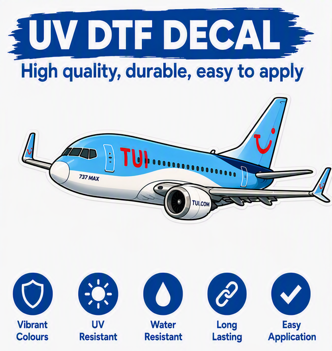Boeing 737 MAX "Tu Blue" Decal
