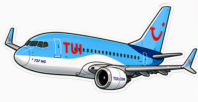 Boeing 737NG "Tu Blue" Decal