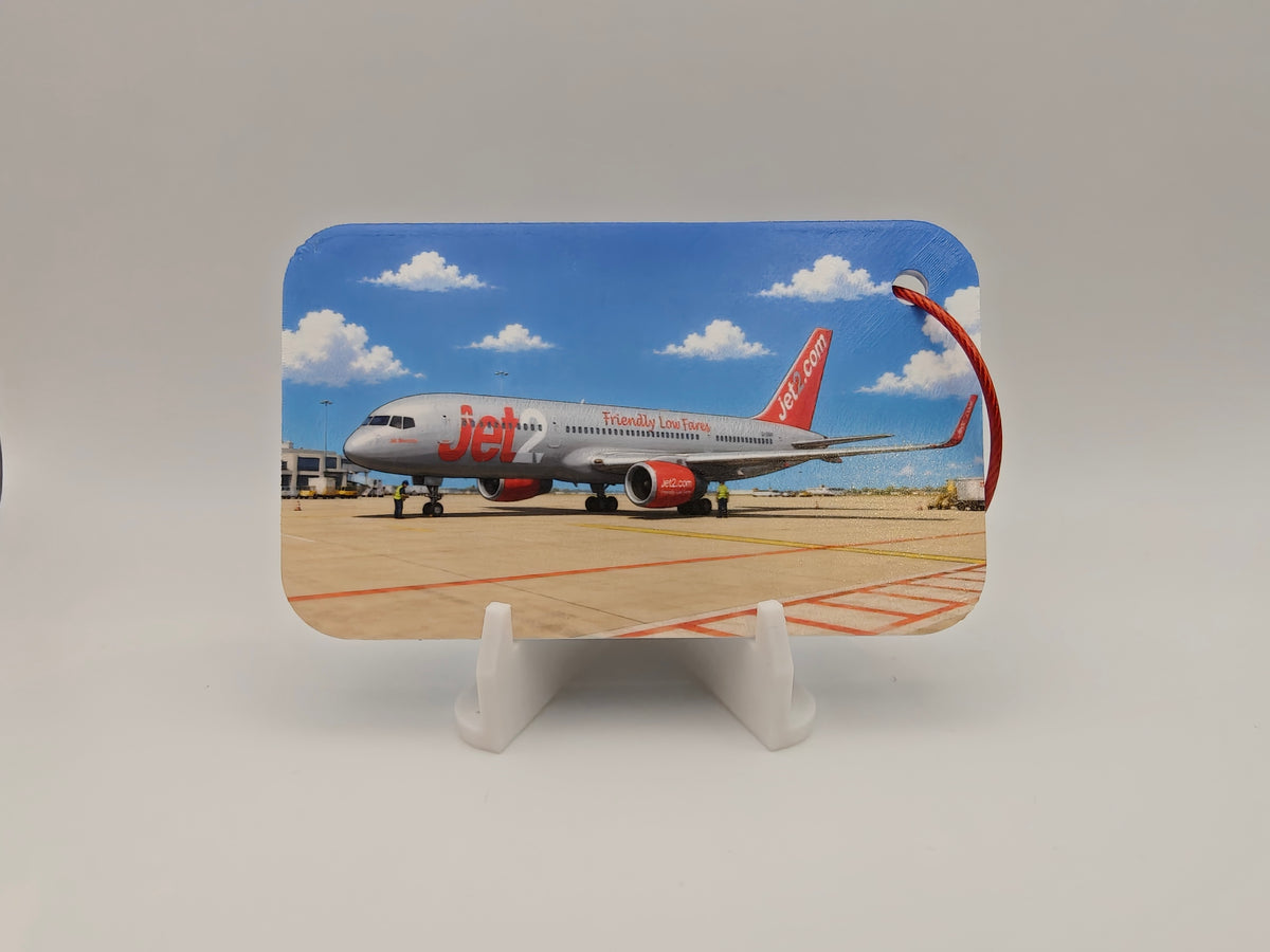 Boeing 757 "Red two" lugage tag