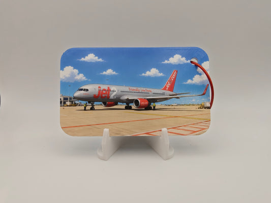 Boeing 757 "Red two" lugage tag
