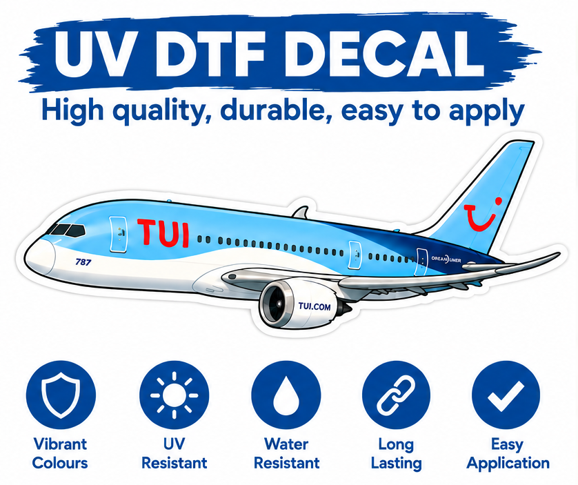 Boeing 787 Dreamliner "Tu Blue" Decal