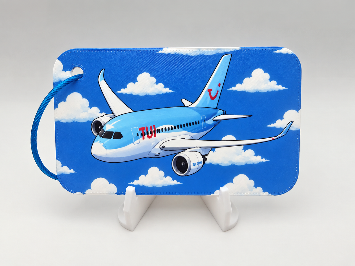 Boeing 787 "Tu Blue" luggage tag