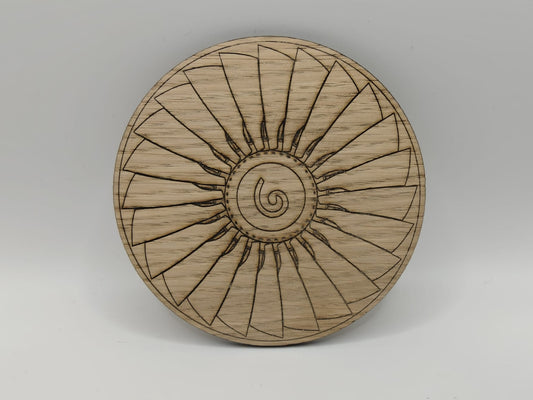 Turbo-fan Engine coasters (Oak Veneer)