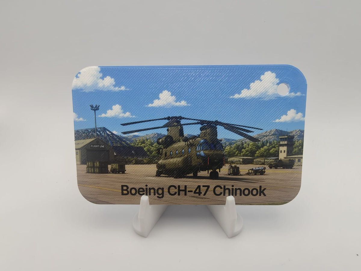 Boeing CH-47 "Chinook" luggage tag