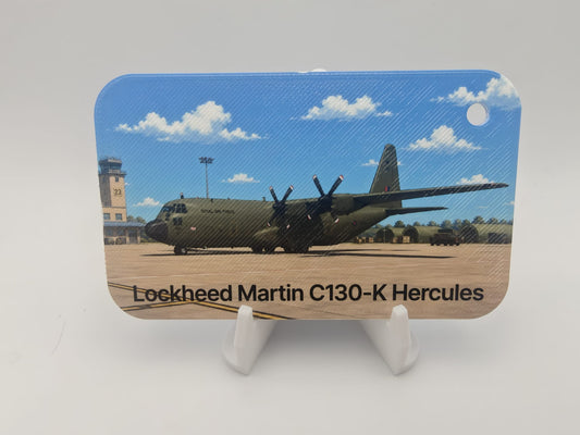 Lockheed Martin C130K/J "Hercules" luggage tag