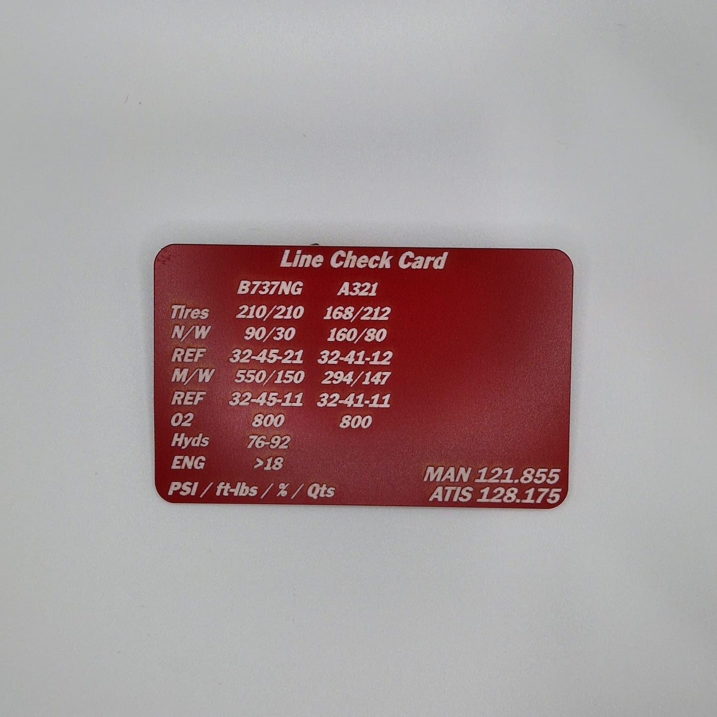 Custom Line Check Card