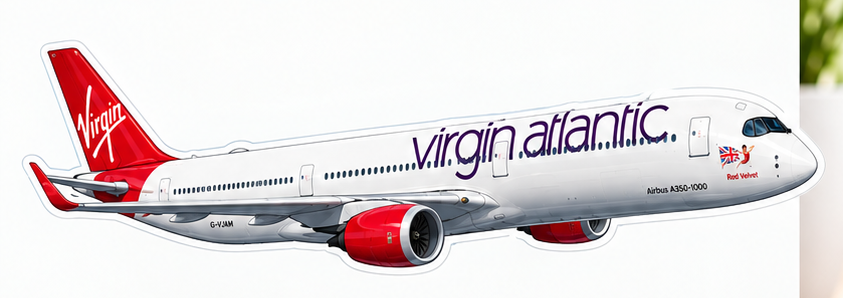 Airbus A350 "Lady in red" Decal